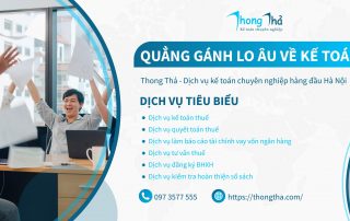 Thong Thả - Kế toán thuế chuyên nghiệp